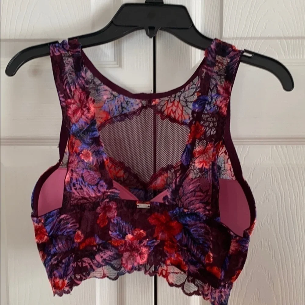 PINK lace underwire bralette